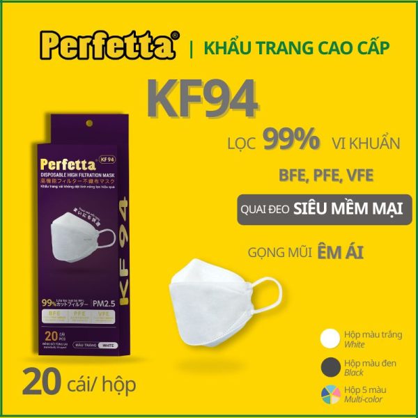 Khẩu trang KF94 màu trắng