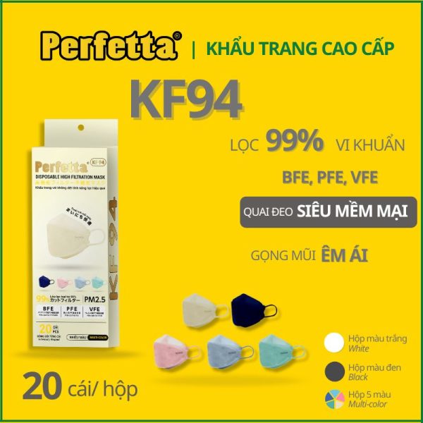 Khẩu trang KF94 5 màu